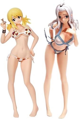 Eamily for Anime Figuren Fairy Tail Lucy/Natsu Figur Modell Statue Figur Fairy Tail Merch Collection Weihnachtsdekorationen (Typ 4) von Eamily