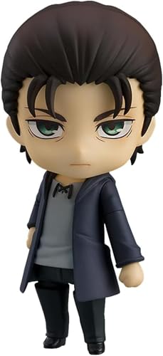 Eamily for Anime Levi Q Version Action Figures Levi Cute Mini PVC Figure Joints Movable Changeable Head and Accessories Statue Model (Eren Jaeger-b) von Eamily