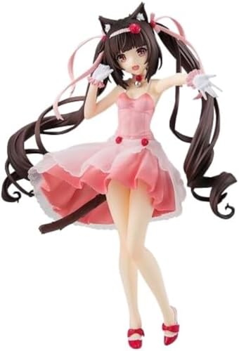 Eamily for Anime Nekopara Actionfigur Anime Schokolade und Vanille Skulptur Dekoration Modell Figur Statue Cute Beautiful Girl Series (Chocolate B) von Eamily