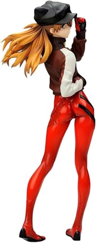 Eamily for Asuka Langley Soryu Figur Modell PVC Katzenohren Hut Sportbekleidung Actionfigur Anime Statue Cartoon Mädchen Figur Sammlerstück Desktop Decor Geschenke (Typ 12) von Eamily