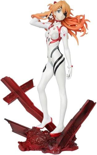 Eamily for Asuka Langley Soryu Figur Modell PVC Katzenohren Hut Sportbekleidung Actionfigur Anime Statue Cartoon Mädchen Figur Sammlerstück Desktop Decor Geschenke (Typ 15) von Eamily