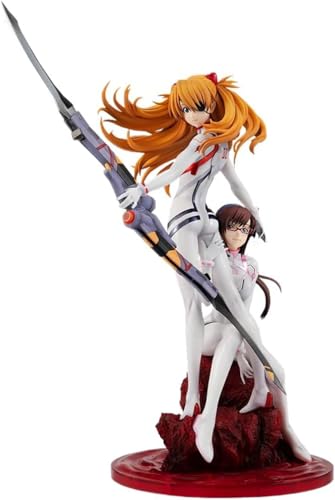 Eamily for Asuka Langley Soryu Figur Modell PVC Katzenohren Hut Sportbekleidung Actionfigur Anime Statue Cartoon Mädchen Figur Sammlerstück Desktop Decor Geschenke (Typ 19) von Eamily