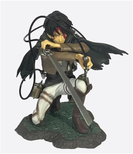 Eamily for Attack on Titan Statue PVC Collectible Gift Statue Anime Model Decoration (Female Titan) (Rival Ackerman) von Eamily