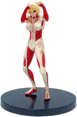 Eamily for Attack on Titan Statue PVC Collectible Gift Statue Anime Model Decoration (Female Titan) von Eamily