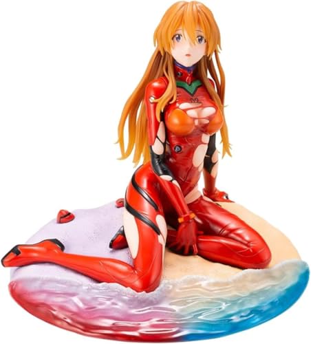 Eamily for Ayanami Rei Figure Action Figure Garden Farming Anime PVC Statue Computer Desk Ornament Decoration Birthday Gift for Fans (Asuka Langley Soryu - Beach) von Eamily