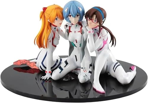 Eamily for Ayanami Rei Figure Action Figure Garden Farming Anime PVC Statue Computer Desk Ornament Decoration Birthday Gift for Fans (Ayanami Rei - 3 Pcs) von Eamily