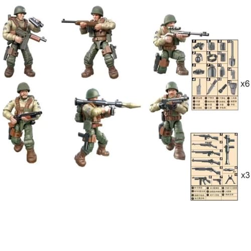 Eamily for Bagged WWII Soldat Man Military Anime Action Figure Model Toy Doll Ornaments Can Be Collected Surprise Gifts (218United States Army) von Eamily