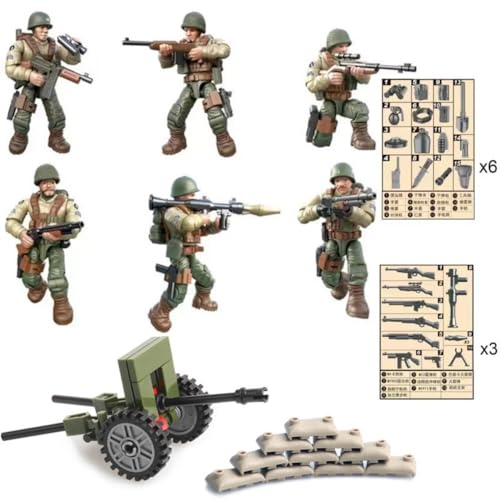 Eamily for Bagged WWII Soldat Man Military Anime Action Figure Model Toy Doll Ornaments Can Be Collected Surprise Gifts (United States Army) von Eamily