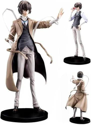 Eamily for Bungo Stray Dogs Figure Dazai Osamu Action Figure PVC Statue Model Anime Figurine Collection Desktop Decorations (Dazai Osamu Type 1) von Eamily