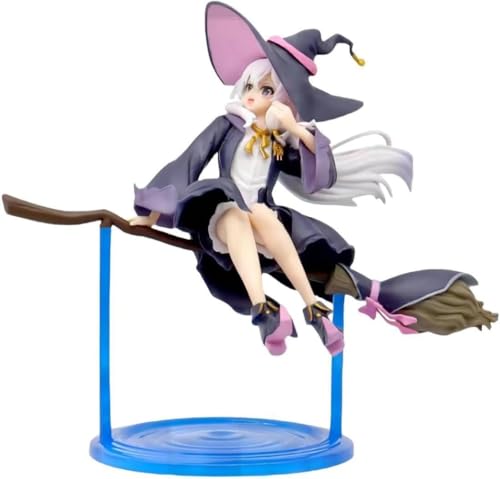 Eamily for Cute Beautiful Girls Anime Figures Wandering Witch: The Journey Of Elaina On A Broom Elaina Decoration Models Ornaments von Eamily