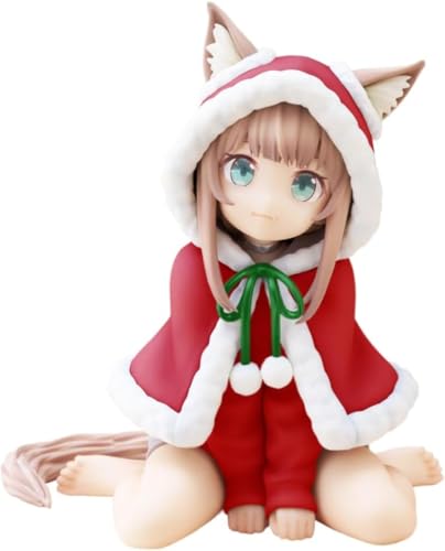 Eamily for Cute Cat Girl Figure Kinako Cartoon Q Figurines 21cm Standing PVC Statue Model Collection Desk Ornament (Kinako 4) von Eamily