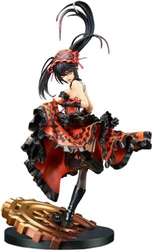 Eamily for Date A Live Anime Figure Kurumi Tokisaki Series Action Figure Kurumi Tokisaki Standing with Waist Crossed Dress PVC Figure Statue Model Ornaments (Type11) von Eamily