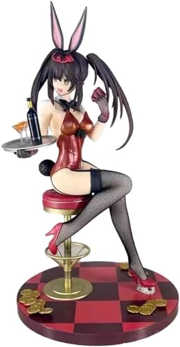 Eamily for Date A Live Anime Figure Kurumi Tokisaki Series Action Figure Kurumi Tokisaki Standing with Waist Crossed Dress PVC Figure Statue Model Ornaments (Type13) von Eamily