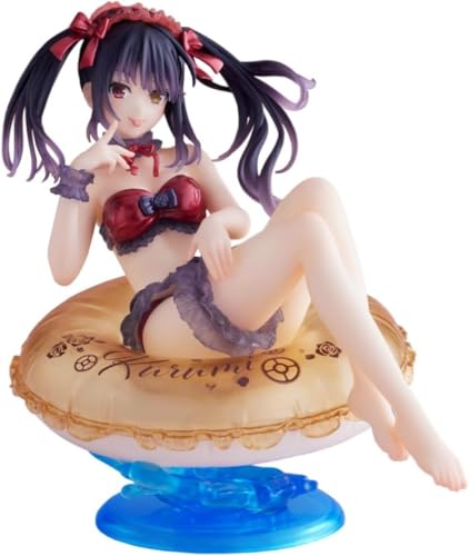 Eamily for Date A Live Anime Figure Kurumi Tokisaki Series Action Figure Kurumi Tokisaki Standing with Waist Crossed Dress PVC Figure Statue Model Ornaments (Type14) von Eamily