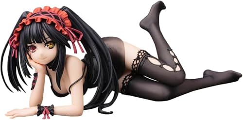 Eamily for Date A Live Anime Figure Kurumi Tokisaki Series Action Figure Kurumi Tokisaki Standing with Waist Crossed Dress PVC Figure Statue Model Ornaments (Type7) von Eamily