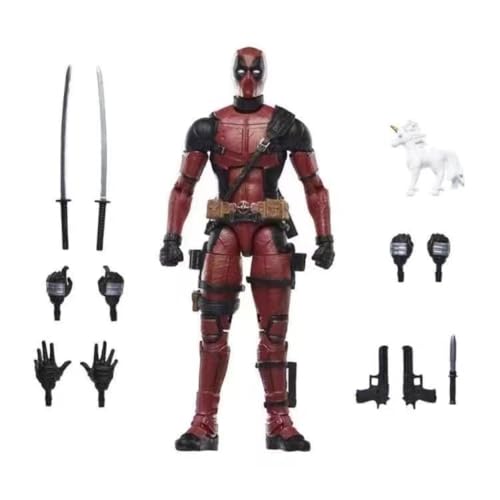 Eamily for Deadpool Anime Action Figure Model Toy Doll Ornaments Can Be Collected Surprise Gifts von Eamily