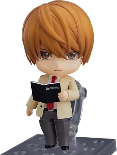 Eamily for Death Note Anime Figurine Collection Ryuuku Q Figure Statue Movable Head Shange Accessories Anime Clay Model Desktop Ornaments (Light Yagami) von Eamily