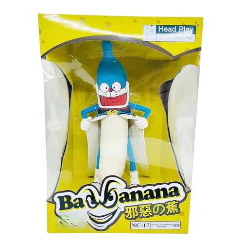 Eamily for Evil Banana Man Figure Handmade PVC Anime Manga Character Model Statue Figure Collectibles Decorations Gifts (Doraemon) von Eamily