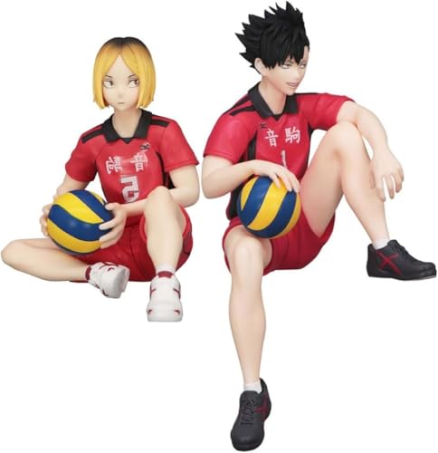 Eamily for Haikyuu Hinata Shoyo Tobio Kageyama Figure Figure Anime PVC Model Statue Home Christmas Decoration Birthday Gift (Kuroo Tetsurou & Kozume Kenma) von Eamily