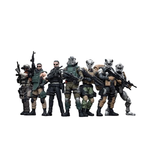 Eamily for Hardcore World War II Soldaten Anime Action Figure Model Toy Doll Ornaments Can Be Collected Surprise Gifts (Soldier 7-teiliges Set) von Eamily