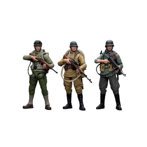 Eamily for Hardcore World War II Soldaten Anime Action Figure Model Toy Doll Ornaments Can Be Collected Surprise Gifts (World War II Army Soldier Trio) von Eamily