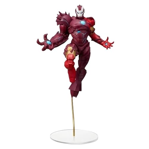 Eamily for Iron Spider-Man Venom Team-Up Anime Action Figure Model Toy Doll Ornaments Can Be Collected Surprise Gifts von Eamily