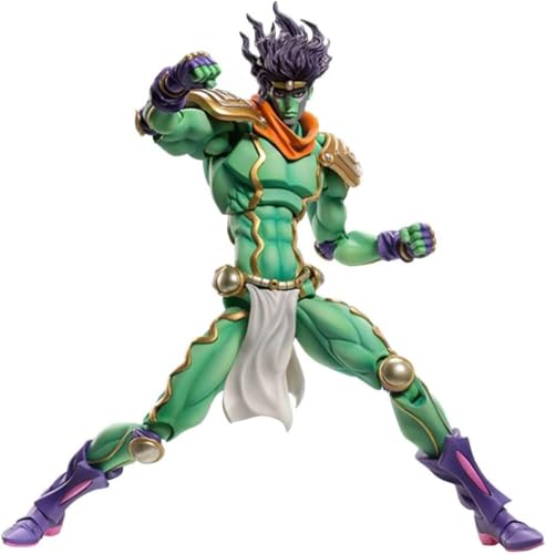 Eamily for JoJo's Super Action Figure Kujo Jotaro/Star Platinum Model with Accessories Movable PVC Anime Statue Collection Desktop Ornaments Gifts (Star Platinum) von Eamily