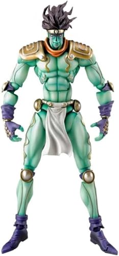 Eamily for JoJo's Super Action Figure Kujo Jotaro/Star Platinum Model with Accessories Movable PVC Anime Statue Collection Desktop Ornaments Gifts (Star Platinum Green) von Eamily