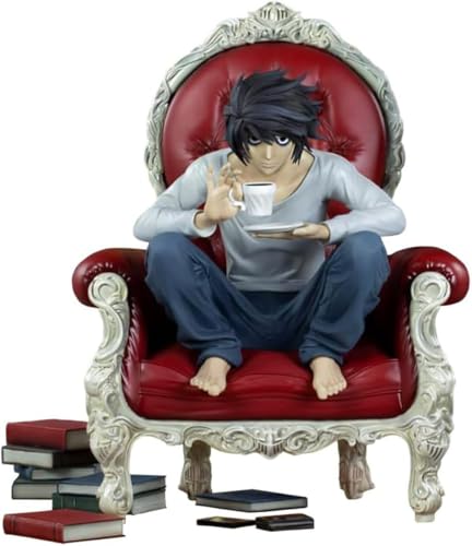 Eamily for Light Yagami Detective L Death Note PVC Figure, Anime Character Figuren Model PVC Statue Ornaments Home Decoration Collectibles Gifts for Fans (Detective L (Sitting Posture)) von Eamily