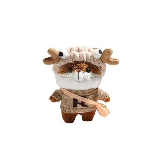 Eamily for Plush Small Bag Figure Handmade PVC Anime Manga Character Model Statue Figure Collectibles Decorations Gifts (Khaki) von Eamily