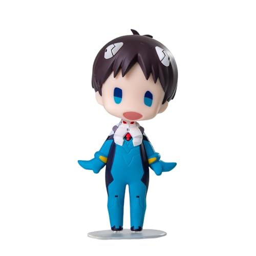 Eamily for Q-version Building Block Series Figure Handmade PVC Anime Manga Character Model Statue Figure Collectibles Decorations Gifts (Ikari Shinji) von Eamily