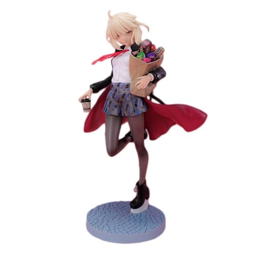 Eamily for Spirit Travel Costume FGO Artoria Anime Action Figure Model Toy Doll Ornaments Can Be Collected Surprise Gifts von Eamily