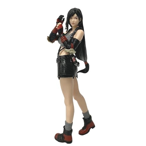 Eamily for Tifa Figure Handmade PVC Anime Manga Character Model Statue Figure Collectibles Decorations Gifts von Eamily