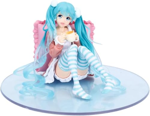 Eamily für Hilloly Hatsune Miku Figur, Hatsune Miku Anime Modell Statue, Miku Anime Modell, Miku Anime Figur, Hatsune Miku Action Figur, Figurensammlung (16 * 9 cm) von Eamily