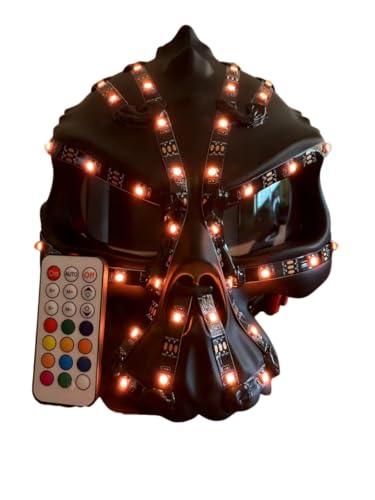 Earthradius LED Roboter Kostüm Mann Leuchtende Kleidung Leuchtet Rüstung Schädel Helm Bühne Tanz Performance Show Dress Up (nur Helm) von Earthradius