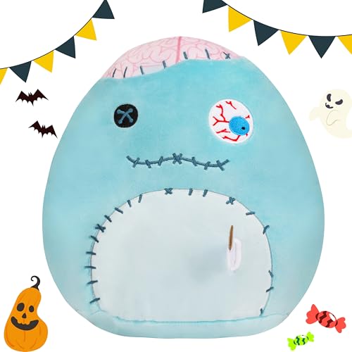 Easfan 30,5 cm Halloween Blau Zombie Plüsch Kissen Zombie Stofftier Geschenk für Mädchen Jungen Heimdekoration auf Halloween Party von Easfan