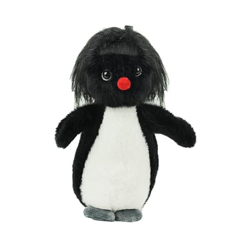Gebackene Pinguin Plüsch Spielzeug Anhänger Puppe Ronnie Springen Rock Pinguin Kleine Raum Dekor Rucksack Cartoon Anhänger Für Kinder von Eastocos