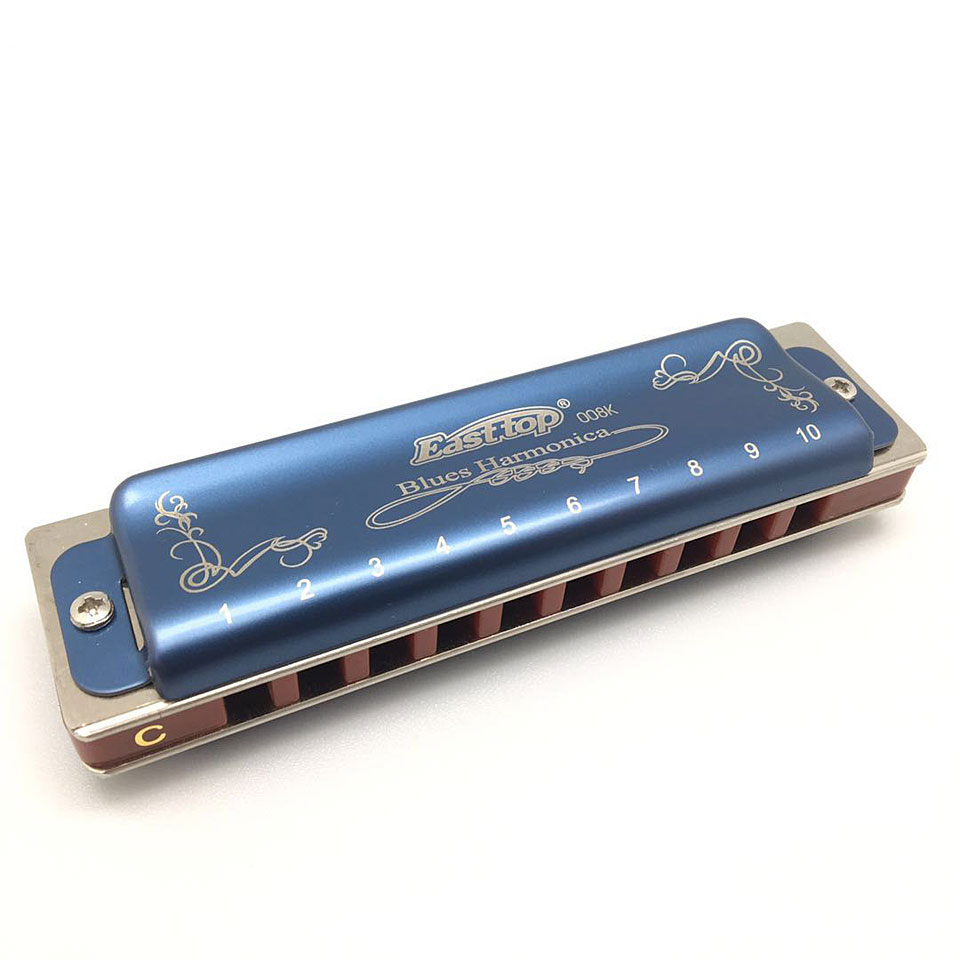 Easttop Blues Harp T008K Blue in G Richter-Mundharmonika von Easttop