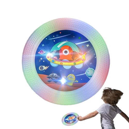 Eastuy Flying Disc-Spielzeug, beleuchtete Flying Disc | Beleuchtete Scheibe für den Außenbereich - Beleuchtete LED-Flugscheibe, professionelle, leichte Wurfscheibe zum Spielen im Freien für Kinder von Eastuy