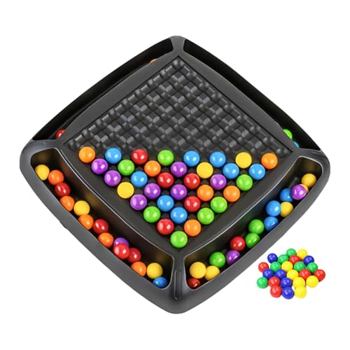 Intellektuelles Schachbrett Doppelduell, 48/80/120/241 Stück Rainbow Ball Elimination Brettspiel, Intellectual Chessboard Dua-l Duel, Familienspiel und Strategiespiel für Kinder und Erwachsene von Eastuy