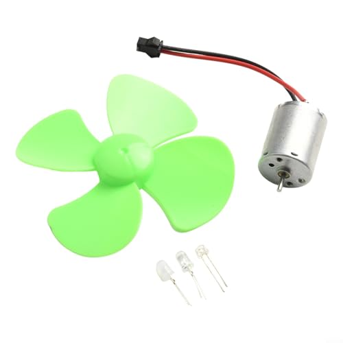 DIY Mini Windkraftanlage Motor mit Klingen 12V Generator Kit für alternative Energieanwendungen und pädagogische Experimente (ohne Blub) von EasyByMall