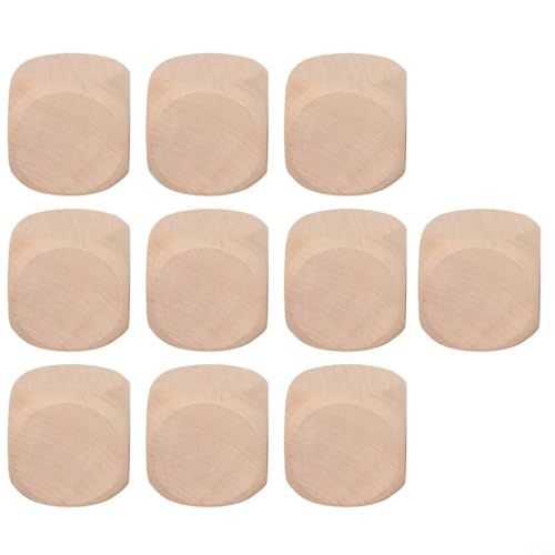 Holzwürfel-Set zum Selbermachen, 10 unlackierte Holzwürfel zur Personalisierung (16 mm) von EasyByMall