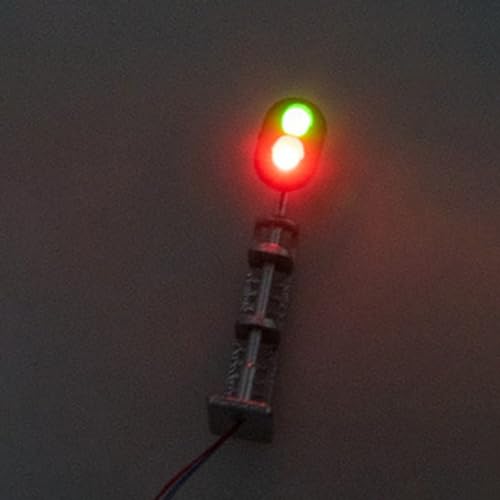 N Scale 187 Track Signals mit 2 LEDs, Leuchten für Eisenbahn & Gebäude-Layout von EasyByMall