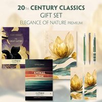 20th Century Classics Books-Set (with audio-online) Readable Classics Geschenkset + Eleganz der Natur Schreibset Premium von EasyOriginal Verlag