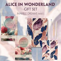 Alice in Wonderland Books-Set (with audio-online) Readable Classics Geschenkset + Marmorträume Schreibset Basics von EasyOriginal Verlag