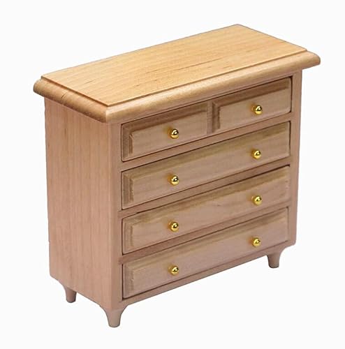 EatingBiting 1:12 Holzschrank Kommode Schrank Handwerk Dekor Miniatur Holz Küche Möbel TV Schrank Wohnzimmer Set, Schublade kann geöffnet Exquisite Handarbeit von EatingBiting