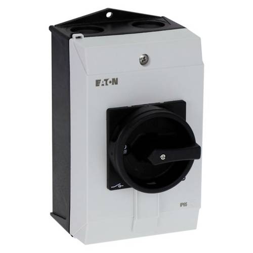 Eaton P1-40/I2/SVB-SW EIN-AUS-Schalter mit NOT-Aus-Schalter, verriegelbar 40A 690V 1 x 90° Grau, Sc von Eaton