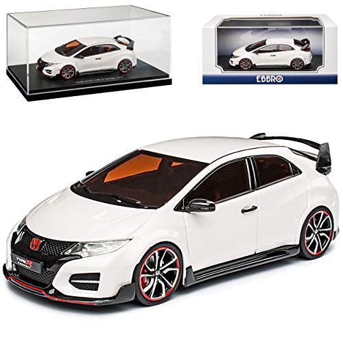 Ebbro Hon-da Civic Type-R 5 Türer Weiss 9. Generation 2011-2017 1/43 Modell Auto von Ebbro