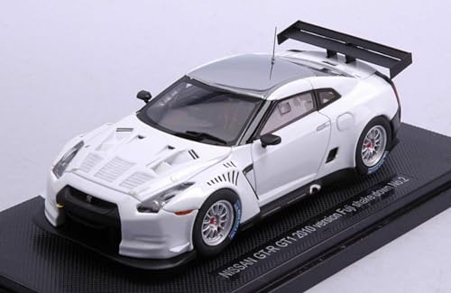 Modell in Maßstab, kompatibel mit Nissan GT-R GT1 Version Fuji Shake Down White 1:43 Ebbro EB44318 von Ebbro