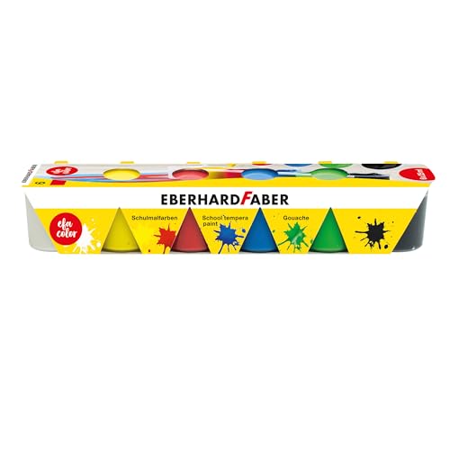 Eberhard Faber 575509 - Schulmalfarben EFA Color, 6 Farben je 25 ml, Malfarben Kinder von Eberhard Faber